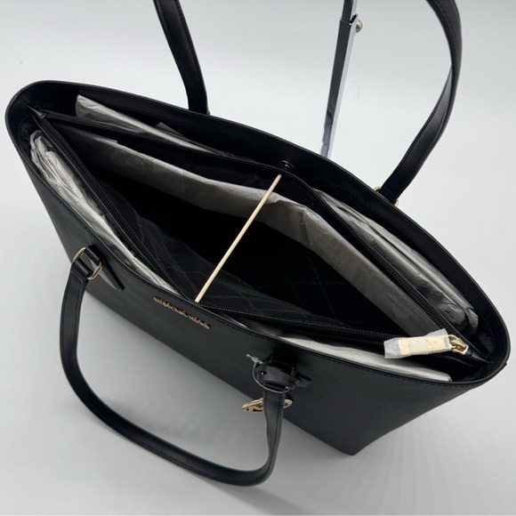 Michael Kors Sheila Large Signature Logo Tote Bag - Black - Picture 9 of 11